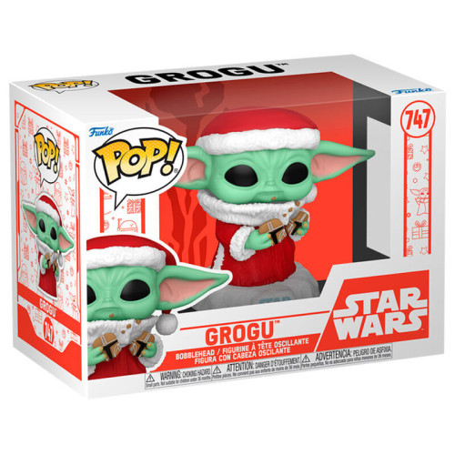 Figurine Funko POP Star Wars Grogu with Christmas Cookie
