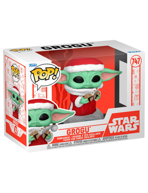 Figurine Funko POP Star Wars Grogu with Christmas Cookie