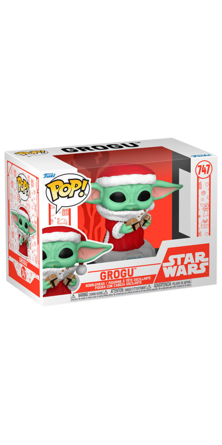 Figurine Funko POP Star Wars Grogu with Christmas Cookie