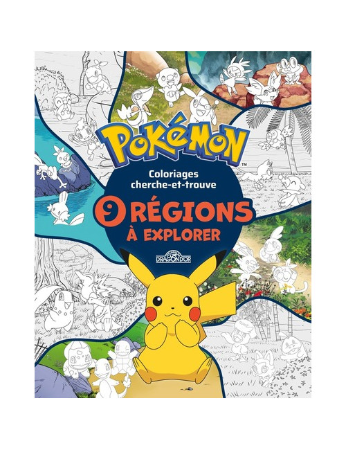 POKÉMON - MES COLORIAGES DES 9 RÉGIONS