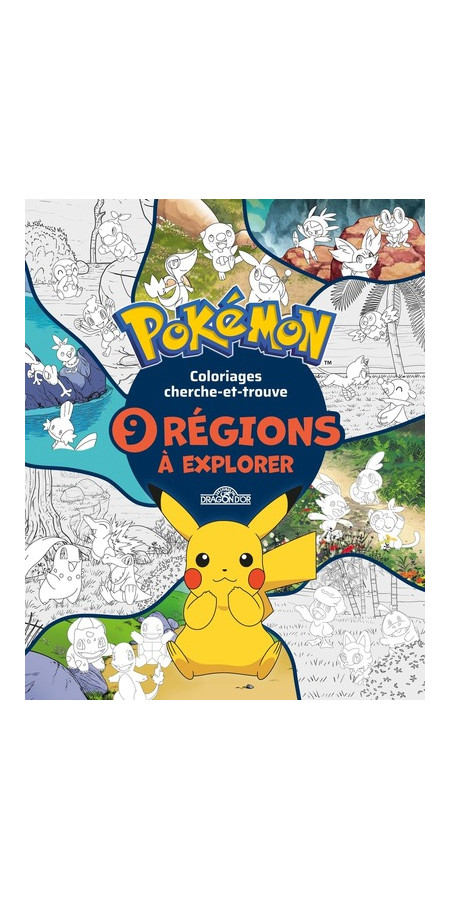 POKÉMON - MES COLORIAGES DES 9 RÉGIONS