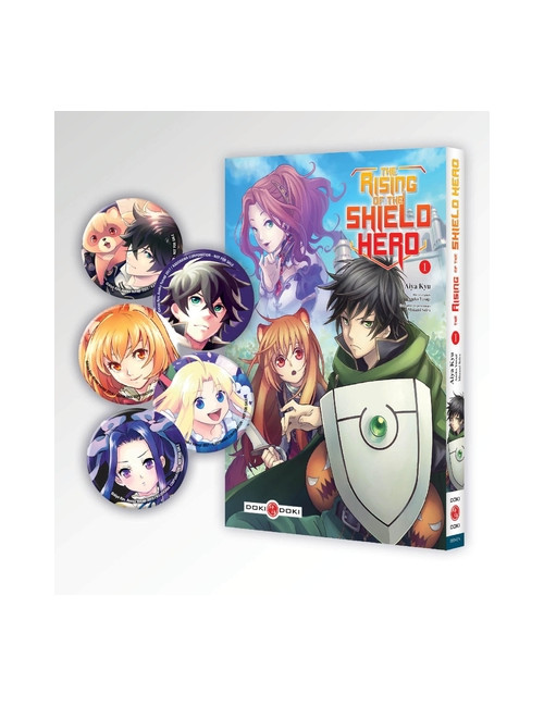 THE RISING OF THE SHIELD HERO - VOL. 01 - ÉDITION LIMITÉE - BAGDES COLLECTOR
